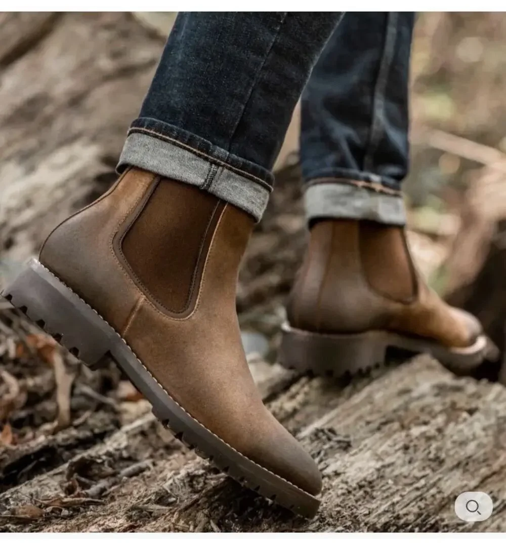 Thursday Boot Co. Legend Chelsea Boots Brown Leather Men's Size 11 Wide Heritage